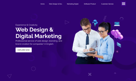 Agency Website Header